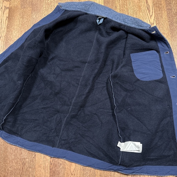 Patagonia Woolie Chore Coat Wool Blend Blue Button Jacket Mens Medium - Picture 10 of 13
